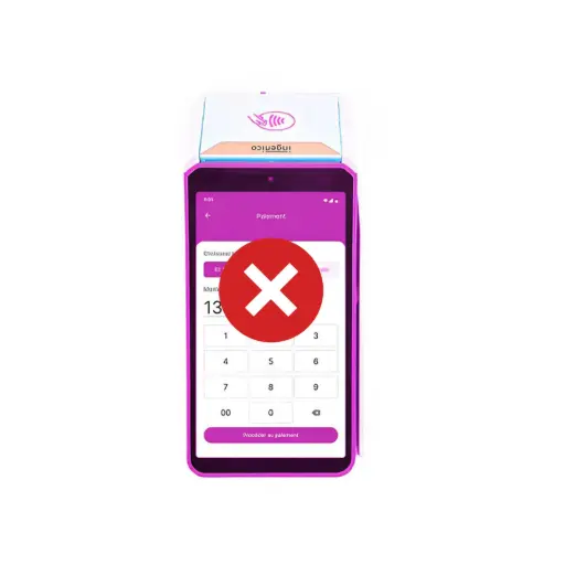 TPE Ingenico DX8000 Rose bonbon à ne pas commander