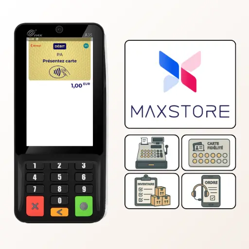 PinPad PAX A35 avec Maxstore pour applications PAX