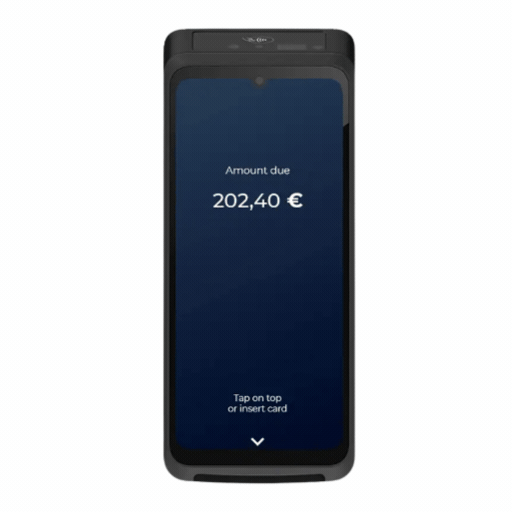 Présentation vidéo du Castles S1F4 PRO : découvrez le terminal ! GIF animé vidéo TPE Castles S1F4 Pro Android 13 écran 6,7 pouces : la vidéo arrive bientôt