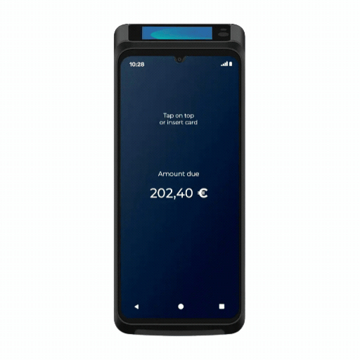 Découvrez le S1F4 MAX DUO : expérience Premium, toutes cartes acceptées. TPE Castles S1F4 MAX DUO avec afficheur client intégré, paiement sans contact