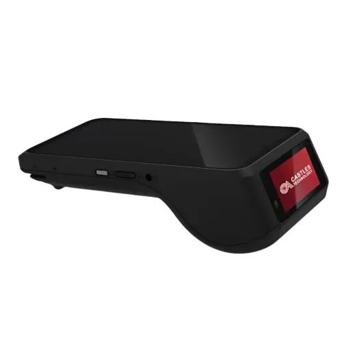 S1F4 MAX DUO, certifié PCI PTS 7.0 SRED, 4G LTE, NFC. Demandez un devis. TPE Castles S1F4 MAX DUO de face, Android 13 PayDroid, écran 6,7 pouces, certifié PCI PTS 7.0 SRED