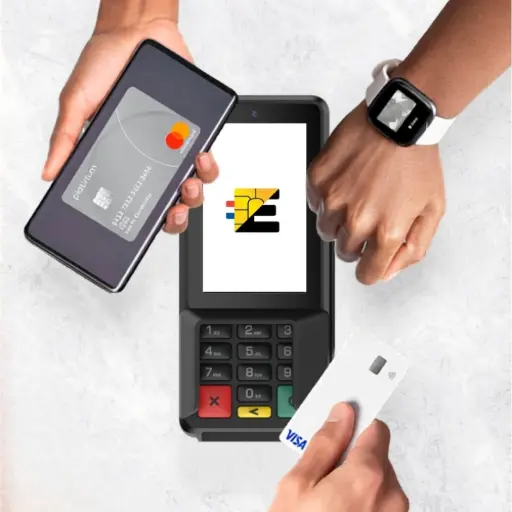 Castles S1P2 : leader face aux géants, commandez votre terminal dès maintenant Paiement sans contact avec le terminal Castles S1P2 via smartphone et montre connectée