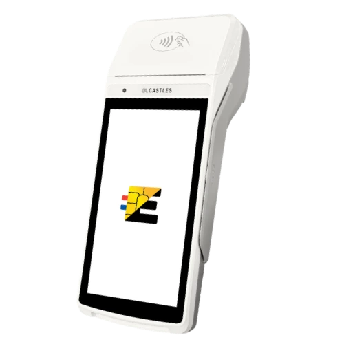 Optez pour un encaissement fluide et professionnel. Demandez votre devis. Terminal de comptoir fixe Castles S1F3 CT sous Android 13 avec écran tactile HD