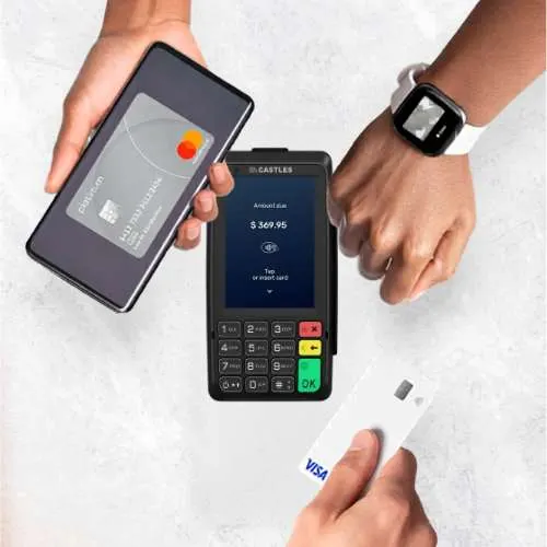 Castles Technology, leader européen du paiement. Découvrez le V1P ! Pinpad Castles V1P compatible paiement sans contact, smartphone et montre connectée NFC