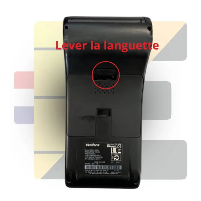 Verifone V240m Languette