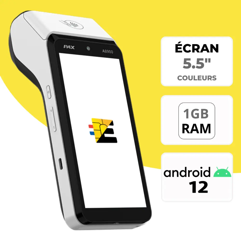 [A8900-0AW-RD6-41AU] PAX A8900 (Touch (saisie sur écran tactile))