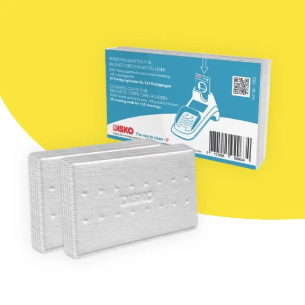 [DISKO-1553] Kit de nettoyage pour lecteurs de carte : (Lot de 10 cartes)